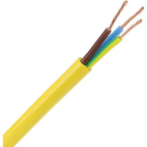 Dynamic pur kabel H07BQ-F 3x2.5mm2 geel per haspel 500 meter