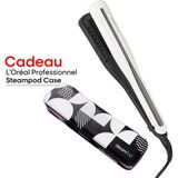 L'Oréal Professionnel Steampod 3.0 + Gratis Case - Professionele 2-in-1 stoom stijltang: voor stijlen & krullen + Gratis Steampod Reisetui cadeau - Cadeau voor Mama - Moederdag cadeautje
