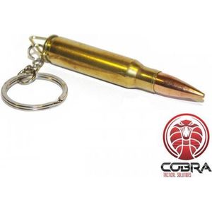 COBRA - Bullet Keychain - sleutelhanger kogel - .308 Winchester - koper - Hand gemaakt - Van echt afgevuurde munitie - Airsoft - Jacht