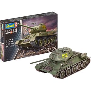 1:72 Revell 03302 T-34/85 Tank Plastic Modelbouwpakket