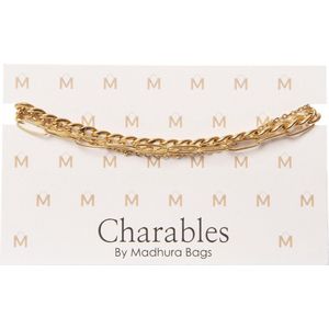 Charables by Madhura Bags Armband Casual Chique Goud - Waterproof – Hypoallergeen – RVS