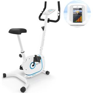 Klarfit Myon Cycle hometrainer - Fitness fiets - 8 standen - Cardio bike met trainingscomputer - Magnetisch remsysteem - 12kg vliegwielmassa - SmartCardio Studio met tablethouder en Kinomap-app