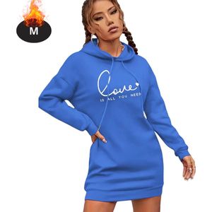 Nivard Hoodie Dames - Sweaters - Sweater - Warme Trui - Met Capuchon - Blauw - M