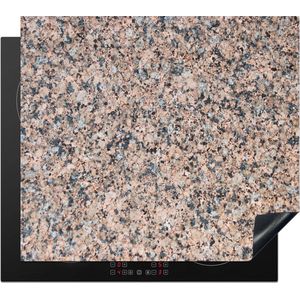 Inductie beschermer - Inductie fornuis - Graniet print - Steen - Bruin - Grijs - Kookplaat beschermer - 57x51 cm - Inductie plaat