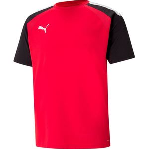 Puma Teampacer Shirt Korte Mouw Kinderen - Rood / Zwart | Maat: 152