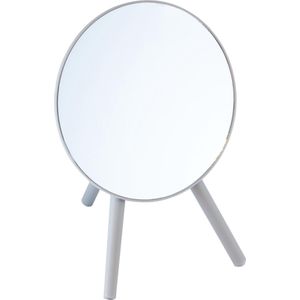 Make-up spiegel - Cosmetica spiegel - Scheerspiegel - Draagbare spiegel - Vergrotend - Inklapbaar - Grijs