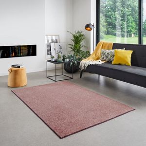 Carpet Studio Santa Fe Vloerkleed 140x200cm - Laagpolig Tapijt Woonkamer - Tapijt Slaapkamer - Kleed Roze