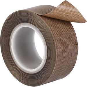 Hittebestendige Tape 300°C - PTFE Tape - 19mm breed - 0.18mm dikte - 10 meter - Bruin