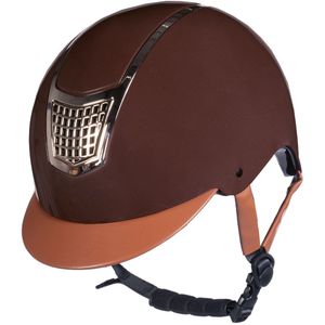 Cap Rijhelm Edinburgh Bruin verstelbaar maat L (59-61 cm)