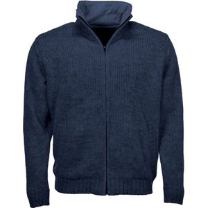 Wollen herenvest | merk Pure Wool | model Pascal | kleur marine blauw | maten S-XXL
