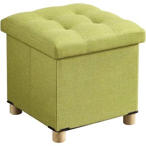 Moderne Ottoman met legsteun in groene kleur - Comfortabele voetenbank