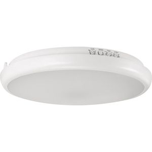 EDYTOR - LED Plafondlamp met Bewegingssensor - Microwave sensor - 360° Sensor - 21W - 4000K Daglicht wit - 3040 Lumen - Opbouw - Rond - Mat Wit - IP65 - IK10