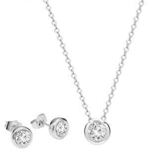 Di Lusso - Set Vesoul - Swarovski crystals - Zilver - Dames - 42 + 3 cm