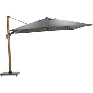 Hawaii Deluxe parasol - 300x300cm - light teaklook - royal antraciet
