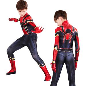 Lifect Kids® Spiderman Verkleedpak Kind – Maat L - 120 - 130 CM - Spiderman Pak - Spiderman Masker – Verkleedpak Superheld - Halloween Kostuum Kind - Carnavalskleding