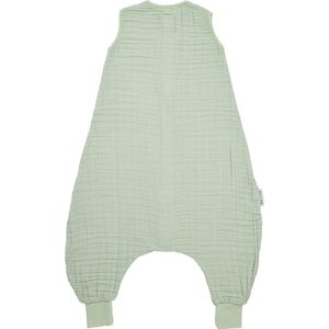 Meyco Baby Uni baby zomer slaapoverall jumper - pre-washed hydrofiel - soft green - 92cm