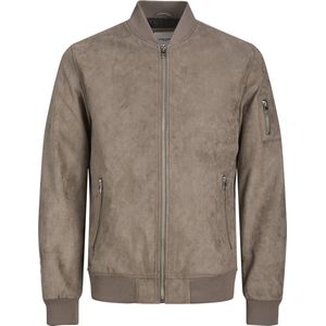 Jack & Jones Rocky Faux Suede Bomber Jas Beige M Man