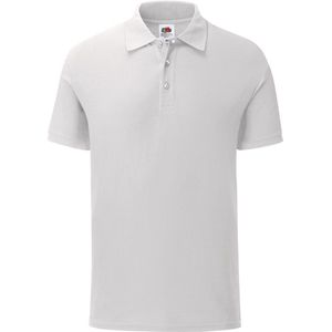 Fruit Of The Loom Heren Tailored Poly / Cotton Piqu poloshirt (Wit)