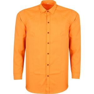 Benelux Wears - Carnaval Fantasie -80 & 90 Kostuum | Fluorescerend Oranje Hemd - Man | Maat 2 XL | Carnaval kostuum | Verkleedkleding