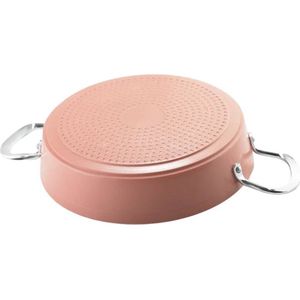 Green Kitchen-Ovenschaal Stainless met handvaten- Roze 30cm