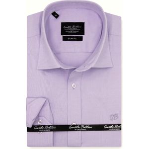 Heren Blouse - Slim Fit - Blanco Business Overhemden voor Mannen