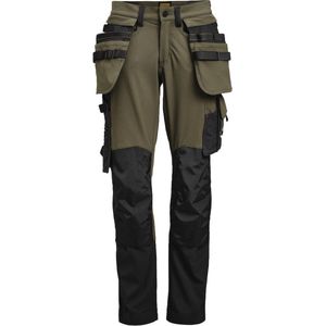 Jobman 2391 Craftsman Trousers Stretch 65239170 - Olijfgroen/Zwart - C58