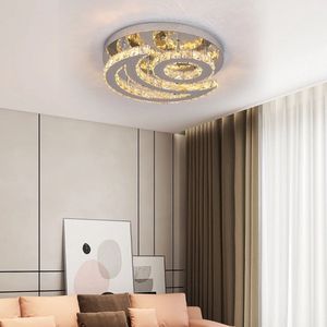 LuxiLamps - Zon & Maan Plafondlamp - Kristal LED Kroonluchter - 3 Kleuren - Moderne Woonkamer Lamp - 40 cm - Plafonniere