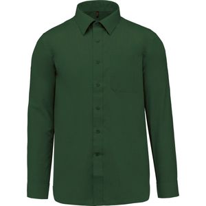 Herenoverhemd 'Jofrey' lange mouwen Kariban Forest Green maat M