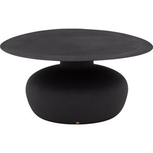 Goossens - Nanna - Salontafel - Zwart - Metaal - Ronde Vorm