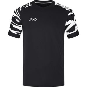 JAKO Shirt Wild Korte Mouw Zwart-Wit Maat XXL