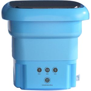 Opvouwbare mini-wasmachine imiteert handwrijving - Geïntegreerde draagbare wasmachine voor ondergoed (blauw) met gezondheidsgarantie