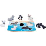 Hape Polar Animal Voelpuzzel (5-delig) - Noordpool thema