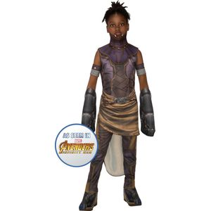 Rubies - Black Panther Kostuum - Shuri Kostuum Jongen - Paars, Bruin, Zwart, Goud - Maat 128 - Carnavalskleding - Verkleedkleding