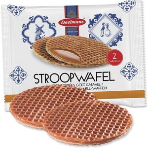 Daelmans Jumbo stroopwafel 2 stuks per pak, doos 36 x 0,08 kg