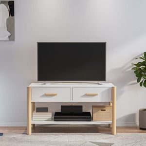 vidaXL Tv-meubel wit 82x38x45 cm hout