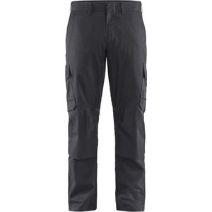 Blaklader Industrie werkbroek stretch met kniezakken 1448-1832 - Medium Grijs/Zwart - C58