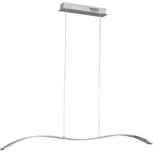 LED Hanglamp Wave linear - Warm wit licht - In hoogte verstelbaar - Zilver