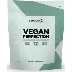 Body & Fit Vegan Perfection Special Series - Vegan Proteine Poeder - Plantaardige Eiwitshake - Cappuccino - 986 gram (34 shakes)