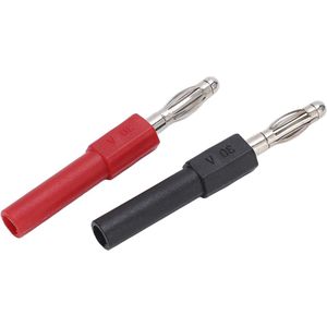 5Set Banana Plug Connector 4mm Male Naar 2mm Female Adapter voor Multimeter Test Leads Probes