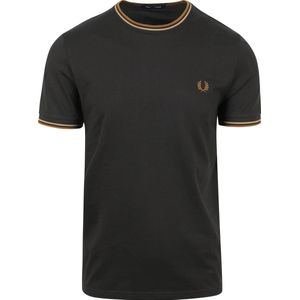 Fred Perry - T-shirt Antraciet - Heren - Maat L - Modern-fit