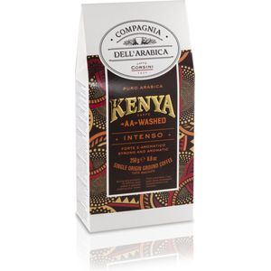 Compagnia dell'Arabica - Italiaanse koffie-Kenya ""AA"" washed 'Single Origin' gemalen koffie 250 gram