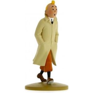 Moulinsart - Beeldje van Kuifje in Trenchcoat - 12 cm serie - Kunsthars - Kuifje Tintin