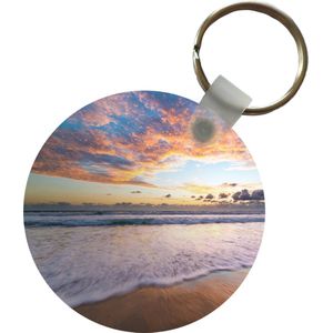 Sleutelhanger - Strand - Wolken - Water - Plastic - Rond - Uitdeelcadeautjes