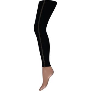 Sarlini | Jersey Dames Sportieve Legging met streep | Zwart/Zwart