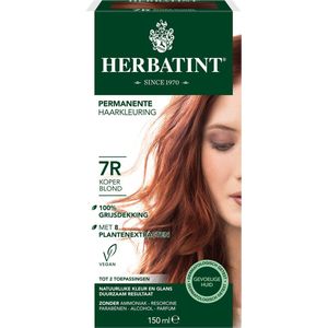 Herbatint 7R Koper Blond - 100% biologische, permanente vegan haarkleuring - Met 8 plantenextracten - 150 ml