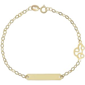 Baby/Kinder Plaatarmbandje Auto 14K Goud