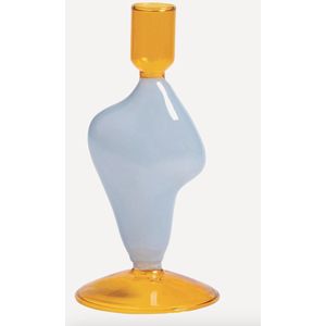 &K Amsterdam & Klevering - Candle holder Flux geel/blauw
