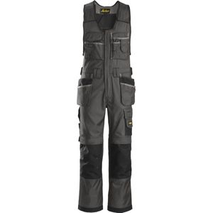 Snickers 0212 Bodybroek met Holsterzakken, DuraTwill - Gemeleerd grijs/Zwart - 44