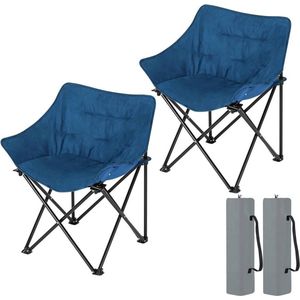 Rootz Opvouwbare campingstoel - Draagbare stoel - Buitenzitplaats - Comfortabele vulling - Duurzaam ontwerp - Gemakkelijk transport - 63 cm x 73,5 cm x 44,5 cm