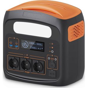 Draagbaar Powerstation 1200W met 1102,5 Wh en Snellader – Zonne-Generator met Pure Sinusgolf en Meerdere Aansluitingen